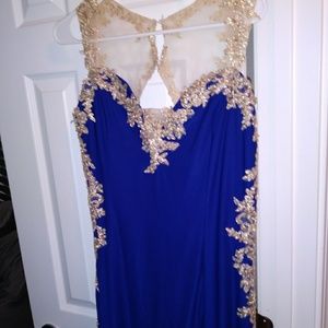 Blue formal gown